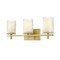 Z-Lite Grayson Vanity, 3-Light, 23 In.W x 5.75 In.L x 8.5 In.H, Modern Gold/Clear + Etched Opal 1949-3V-MGLD - alternate 1
